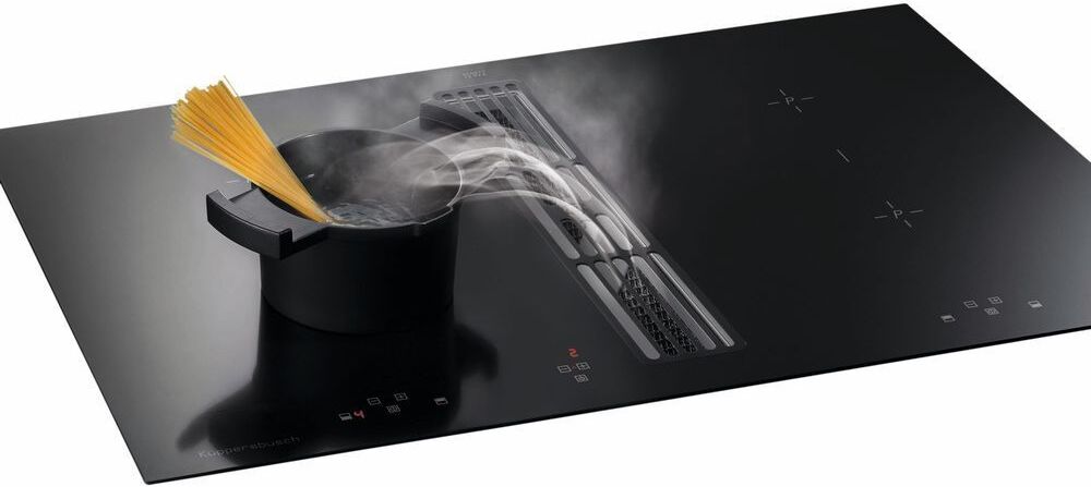 Индукционная варочная панель с вытяжкой Kuppersbusch KMI 9800.0 SR Stainless Steel (отгружается KMI